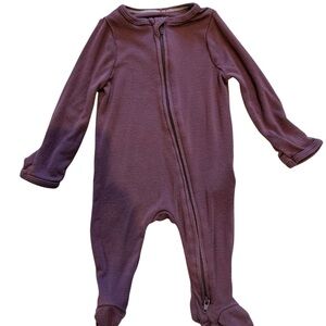 Cloud Island Purple Footed Zipper One Piece Pajamas, Newborn